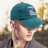 Baseball Caps Wife of a Veteran Vietnam war Baseball Caps, Vintage Hat for Women Cyan Blue view 4