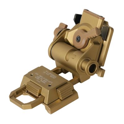booiu L4G24 Night Vision Goggle Mount for PVS15/PVS18/GPNVG18 - Adjustable Aluminum Alloy Tactical Helmet Mount, Cosplay Prop (Sand)
