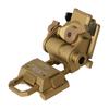 booiu L4G24 Night Vision Goggle Mount for PVS15/PVS18/GPNVG18 - Adjustable Aluminum Alloy Tactical Helmet Mount, Cosplay Prop (Sand)
