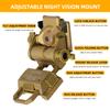 booiu L4G24 Night Vision Goggle Mount for PVS15/PVS18/GPNVG18 - Adjustable Aluminum Alloy Tactical Helmet Mount, Cosplay Prop (Sand) view 3