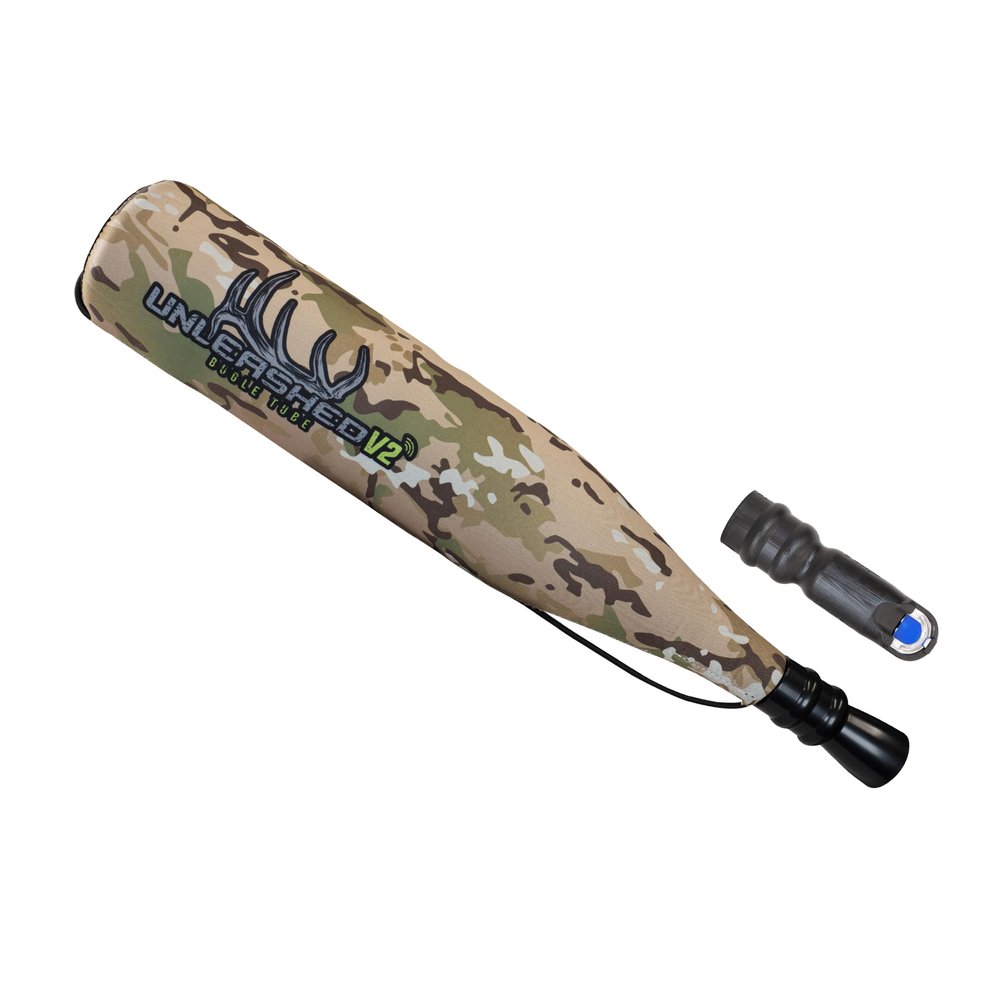 Phelps Game Calls Unleashed V2.0 Bugle Tube Elk Call - Professional Grade Elk Bugling Call with Corrugated Chamber for Extreme Volume and Resonance, Multicam