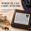 Son Wedding Gift from Mom, Engraved Wallet Card for His Wedding Day view 3