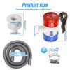 Vkinman Submersible Boat Bilge Water Pump Bilge Pump Plumbing Kit PVC Bilge Pump Hose 12v Boat Bilge Water Pump 2 Hose Clamps Thru Hull Fitting 1-1/8-inch view 4
