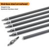 31 Inch Hunting Carbon Arrows for Recurve Bow Spine 500 Targeting Practice Arrows with Removable Stainless Steel Tips for Compound Bow and Recurve BowPack of 6/12  (6 pcs) view 3
