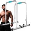 GGZONE Dip Bar, Adjustable Dip Stand Station with Safety Connector for Full Body Strength Training. Adjustable Height from 29  33, Pull-Ups, Push Ups (Color : Gray) view 1