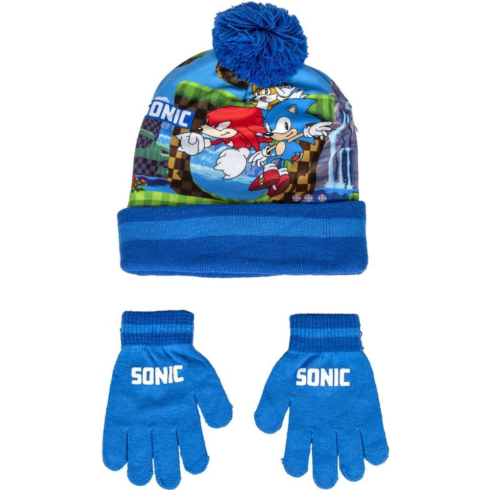 Sonic Kids' Hat and Gloves Set - Blue, Standard