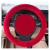 FUERU Car Steering Wheel Cover Set Car Steering Wheel Cover Winter Short Plush Cold Warm Grip Comfortable Car Interiors (Color : 3#) view 1
