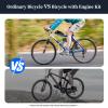 DNYSYSJ Bicycle Motor Kit, 100 Cc 2-Stroke Motorized Bike Engine Kit, Cdi Gas Engine Motor Set 3200 Kw,44 Tooth Sprocket Bicycle Motor Kit is Suitable for Most 26/28 Bikes view 3