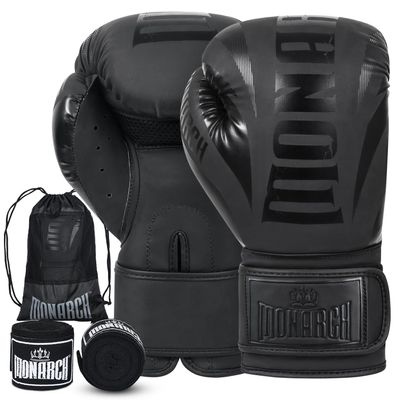 Boxing Gloves Men Women with Hand Wraps for Boxing, Muay Thai, Kickboxing, Punching Bag Workout traing and Sparing Gear Complete Boxing Kit, Size 8-16 OZ