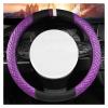 FUERU Car Steering Wheel Cover Set Car Steering Wheel Cover Four Seasons Leather Long Grip Not Sweat Fashion Car Interior (Color : 1#) view 1
