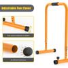 Adjustable Dip Bar- 300lbs Dip Station Portable Functional Fitness Bar, Heavy Duty Dip Stand Body Press BarExercise Bar Workout Equalizer (Color : Gray) view 3