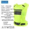 Shaiensaftey LED Safety Reflective Vest, USB Rechargeable Running Reflector Gear with Storage Pocket, Adjustable Vest view 3