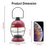 Retro Designed Camping Lantern 5000Mah Rechargeable Outdoor Lantern, Hanging Lantern IPX4 Water Resistance Three Illumination Modes with Dimmer Function, Dimmable Tabletop Lantern, Emergency Lantern view 2