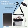 TINYAT Clear Purse for Women Stadium Approved Clear Shoulder Bags Small Clear Crossbody Bag with Adjustable Strap for Travel view 2