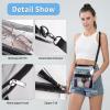 TINYAT Clear Purse for Women Stadium Approved Clear Shoulder Bags Small Clear Crossbody Bag with Adjustable Strap for Travel view 3