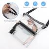TINYAT Clear Purse for Women Stadium Approved Clear Shoulder Bags Small Clear Crossbody Bag with Adjustable Strap for Travel view 4