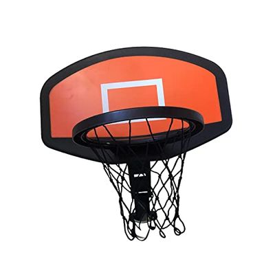 Basketball Hoop for Trampoline Basketball Backboard Toy Outdoor Sports Basketball Frame Trampoline Attachment for Curved Pole Outside Garden