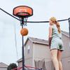 Basketball Hoop for Trampoline Basketball Backboard Toy Outdoor Sports Basketball Frame Trampoline Attachment for Curved Pole Outside Garden view 4