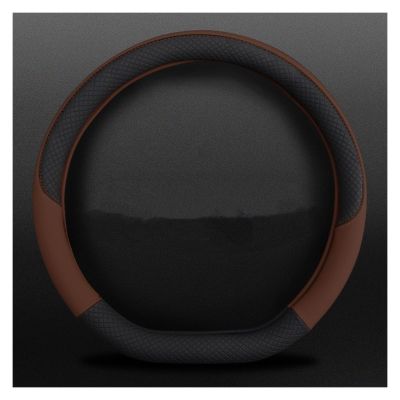FUERU Car Steering Wheel Cover Set Car Steering Wheel Cover D Type Breathable Leather Comfortable Shock-Absorbing Fashion Car Interior (Color : 5#)