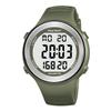 Hearkent Pedometer Watch with Light- No App, Waterproof 50m, Step Counter, Calories, Alarm, Fitness Tracker Digital Watch for Men Women(Green)