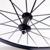 TUJISEK Road Bike Wheelset 700c 50mm Aluminum Alloy Double Wall Rim V/c Brake Quick Release 8/9/10/11speed 20 Holes Road Bike Bicycle Front Rear Wheel (Color : Black) view 2