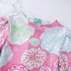 Hansber Infant Baby Girls One Piece Swimsuit Long Sleeves Floral Printed Ruffles Rash Guard Swimwear Colourful 18-24 Months view 3