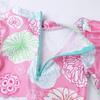Hansber Infant Baby Girls One Piece Swimsuit Long Sleeves Floral Printed Ruffles Rash Guard Swimwear Colourful 18-24 Months view 4