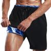 Sauna Shorts for Men Sweat Pants with Drawstring, Heat Trapping Sweat Shorts Sauna Suit for Men Workout Gym Exercise view 1