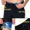 Sauna Shorts for Men Sweat Pants with Drawstring, Heat Trapping Sweat Shorts Sauna Suit for Men Workout Gym Exercise view 4