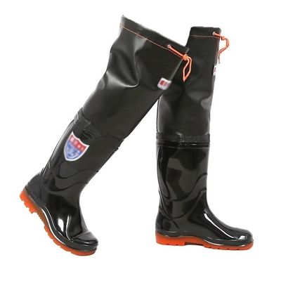 Hip Waders 60CM High Knee Fishing Hip Wading Boots, Outdoor Exploration/Hunting/Food Processing Factory for Men and Women (Color : Black3, Size : 6.5)