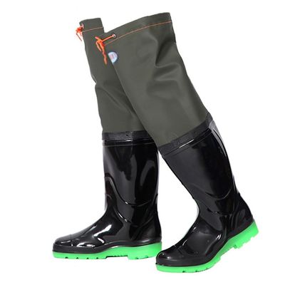 Hip Waders 60CM High Knee Fishing Hip Wading Boots, Outdoor Exploration/Hunting/Food Processing Factory for Men and Women (Color : Black2, Size : 6)