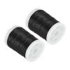 PATIKIL Archery Bow String Serving Thread 120 Yard/110M, 2 Pack 0.03" / 0.8mm Dia Bowstring Thread for Tying Peep Sight Nock Compound Recurve Bow, Black view 1