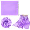Pistha Chiffon Scarf Square Ribbon Neck Scarf Satin Scarf Handkerchief for Halloween Retro Women Girls Costume Accessory (Purple, 23.6 * 23.6 inch) view 2
