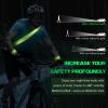 Reflective Sash for Walking at Night, High Visibility Reflective Running Gear Night Walking Safety Gear for Men Women Kids, Reflective Sash with 2 Pcs Reflective Armbands for Running Walking (green) view 2