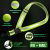Reflective Sash for Walking at Night, High Visibility Reflective Running Gear Night Walking Safety Gear for Men Women Kids, Reflective Sash with 2 Pcs Reflective Armbands for Running Walking (green) view 3