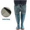 Hip Waders 60cm High Hip Water Boots, Waterproof PVC Wear-Resistant Oxford Sole, Long Knee Length Rain Boots (Color : Green, Size : 10) view 4