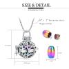 Yinplsmemory Cremation Jewelry Heart Urn Locket Pendant with Mini Keepsake Jar Urn Necklace for Ashes Memorial Jewelry view 2