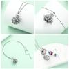 Yinplsmemory Cremation Jewelry Heart Urn Locket Pendant with Mini Keepsake Jar Urn Necklace for Ashes Memorial Jewelry view 3