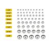 CLENEA Bicycle Carbon Steel Loose Loose Ball Bearing for Mid Shaft Mountain Bike Road Bike Accessories 144/20pcs (Color : 6.35mm 80pcs) view 3