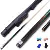 HYQHYX Billiard cue Sticks Set Billiard cue Sticks 18oz 145cm Snooker cue, 9.8mm, 3/4 Split cue, Chinese Style Black Eight, Nine Ball(Color:a,Size:11.5mm) view 2