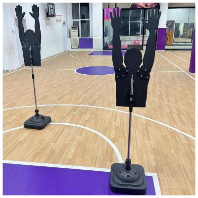 LXLZYXSF 2 Pcs Mannequin Defender Basketball Shooting Training Device, Adjustable Arms & Height, Portable Dribbling Practice Dummy Sports Equipment (Color : L-Adults)