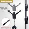 LXLZYXSF 2 Pcs Mannequin Defender Basketball Shooting Training Device, Adjustable Arms & Height, Portable Dribbling Practice Dummy Sports Equipment (Color : L-Adults) view 4