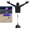 LXLZYXSF Adjustable Basketball Shooting Training Dummy Defender, Hands Up Defence Mannequin Dribbling Practice Equipment, Water Injection Base (Color : L-Adults) view 1