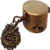 Antique Brass Compass Nautical Pocket Backpacking Compass Leather Case Vintage Camping Hiking Direction Marine Graduation Confirmation Day Engravable for Men Quality Travel view 2