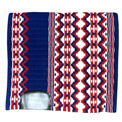 Western Horse Saddle Pad Blanket Show Ranch Pad Custom Handmade New Zealand Wool Oversized 34" x 42" | 34" x 40" | 34" x 38" ME-WSP-092 (34" x 42")