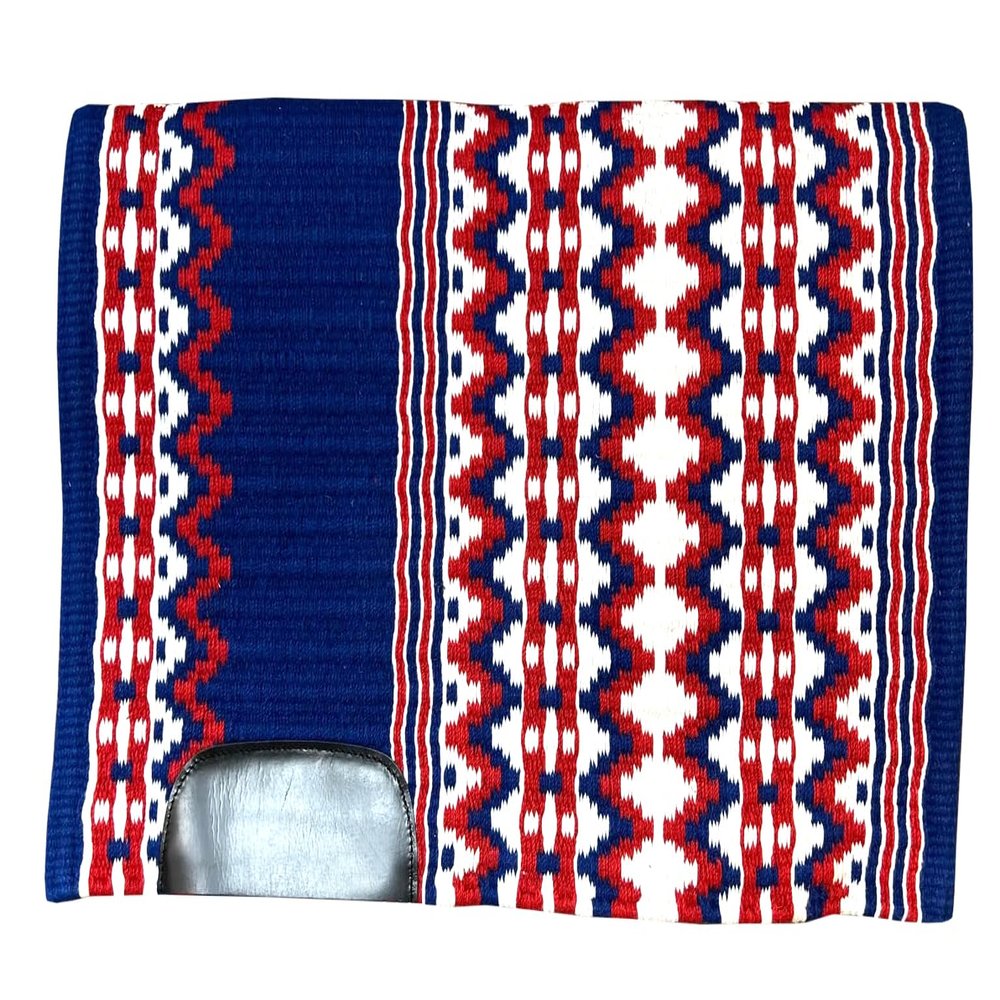 Western Horse Saddle Pad Blanket Show Ranch Pad Custom Handmade New Zealand Wool Oversized 34" x 42" | 34" x 40" | 34" x 38" ME-WSP-092 (34" x 42")