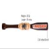 28"/ 32 oz Brown Heavy Weight Two Handed Baseball & Softball bat with Solid Pro Maple Wood for to Improve Strength, bat Speed, Overall Swing Trainer and Adult in Barrel Size 2.25 with Flame Work view 3