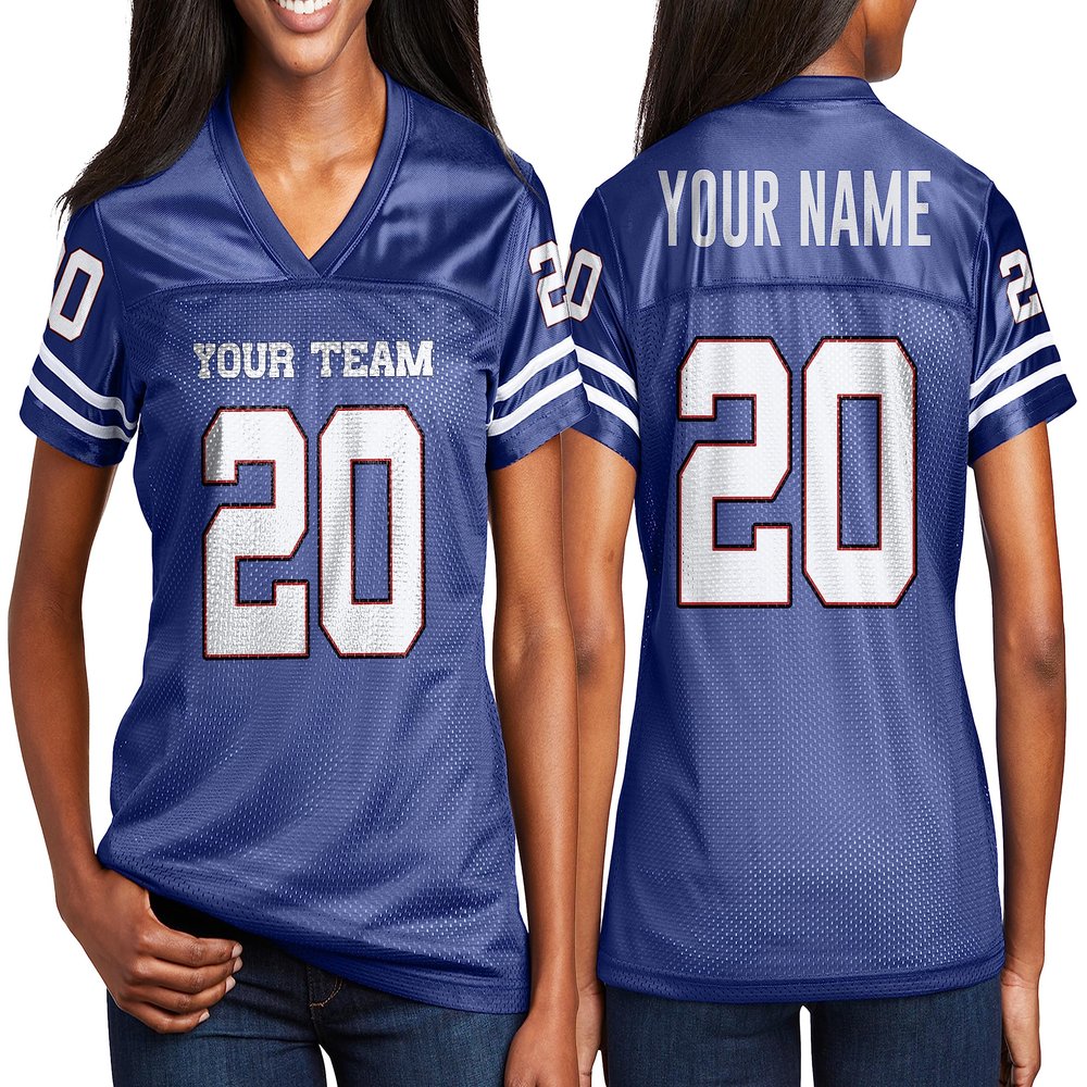Custom Football Jersey Personalized Team Name & Number Custom Woman Replica Jerseys Design 11