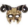 ABOOFAN Golden Horn Mask Halloween Masquerade Party Supply Ox Horn Mask view 1