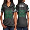 Custom Football Jersey Personalized Team Name & Number Custom Woman Replica Jerseys Design 01 view 2